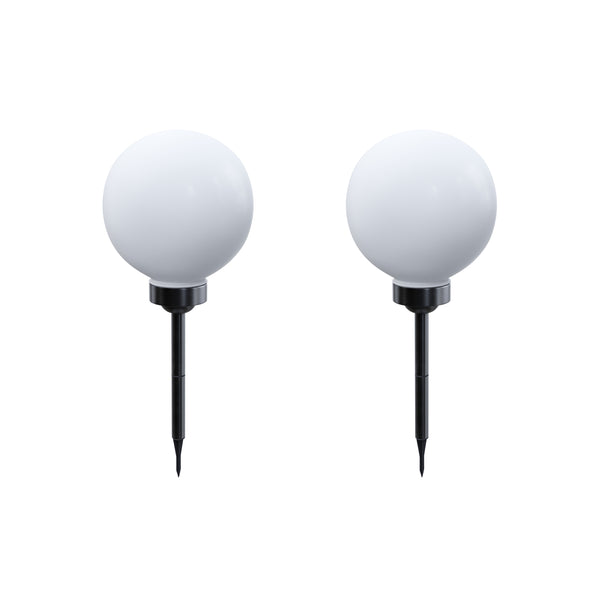 Solarlampe rund 30 cm 2er-Set