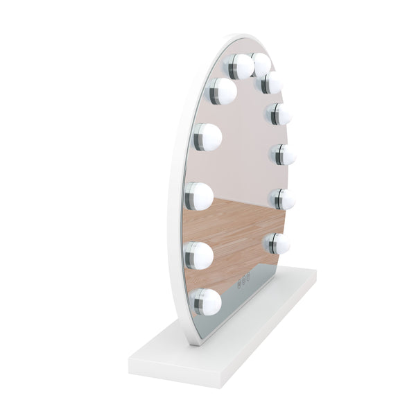 Specchio LED EMMI rotondo 45 x 12 cm bianco