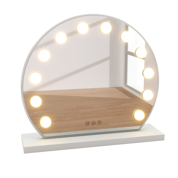 Specchio LED EMMI rotondo 45 x 12 cm bianco