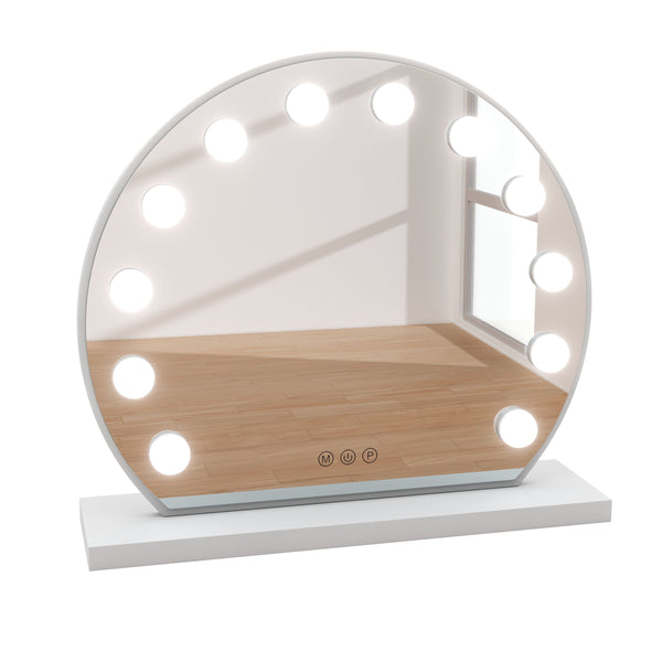 Specchio LED EMMI rotondo 45 x 12 cm bianco