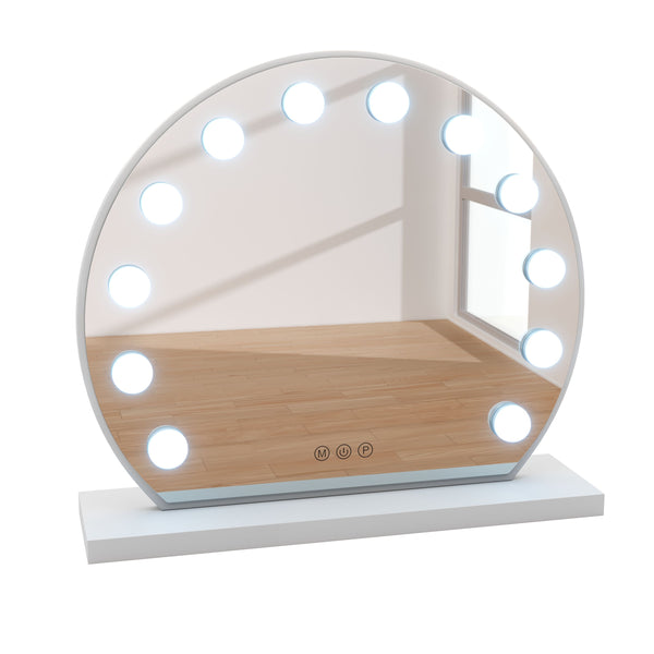 Specchio LED EMMI rotondo 45 x 12 cm bianco