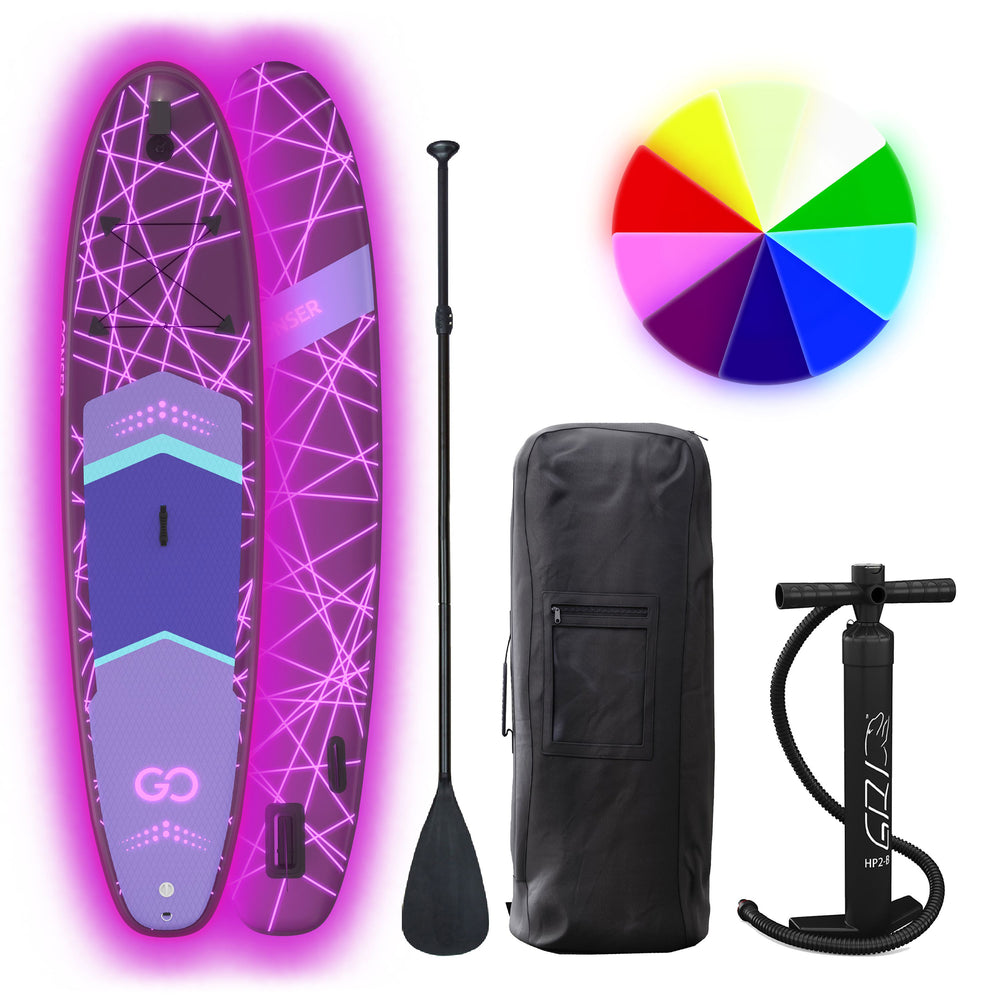 LED Stand Up Paddle LASER 320 cm viola