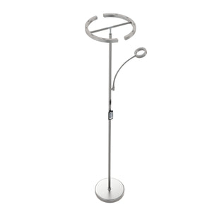 LED Stehlampe DIRETO dimmbar silber