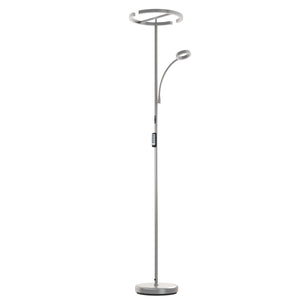 LED Stehlampe DIRETO dimmbar silber