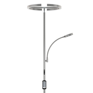 LED Stehlampe DIRETO dimmbar silber