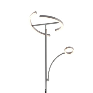 LED Stehlampe DIRETO dimmbar silber