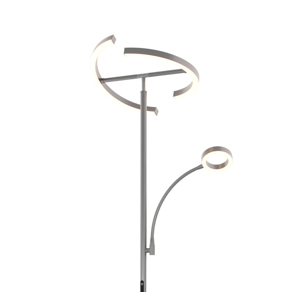LED Stehlampe DIRETO dimmbar silber
