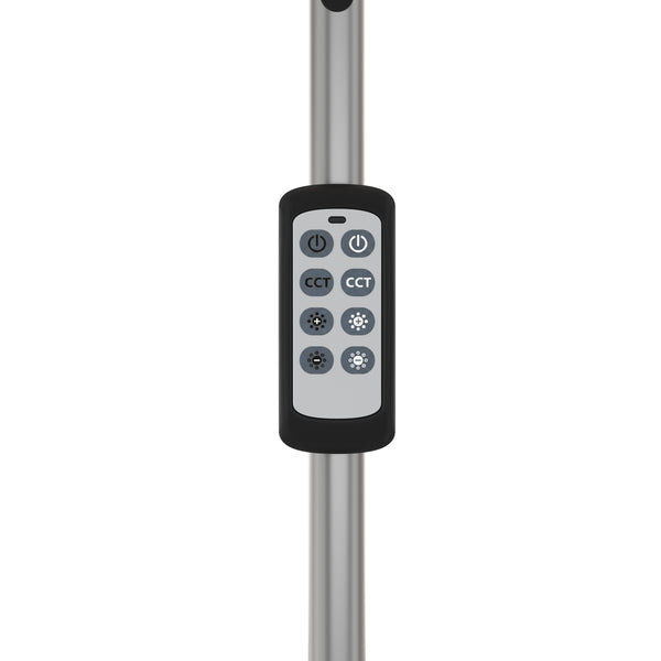 LED Stehlampe DIRETO dimmbar silber