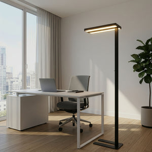 LED Stehlampe LANA dimmbar mit Bewegungsmelder schwarz