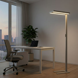 LED Stehlampe LANA dimmbar mit Bewegungsmelder silber