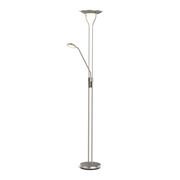 LED Stehlampe RESIL dimmbar silber