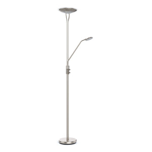 LED Stehlampe RESIL dimmbar silber