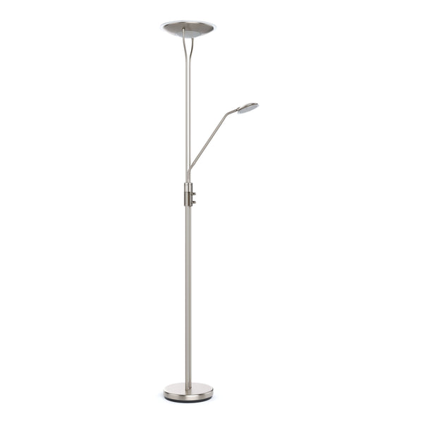 LED Stehlampe RESIL dimmbar silber