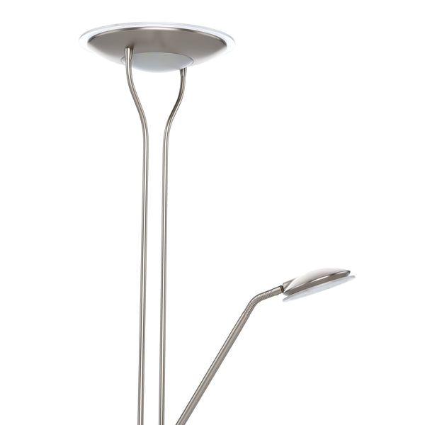 LED Stehlampe RESIL dimmbar silber