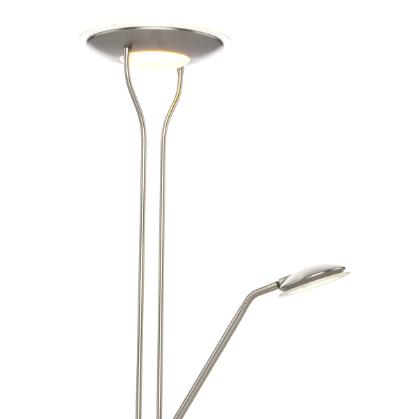 LED Stehlampe RESIL dimmbar silber
