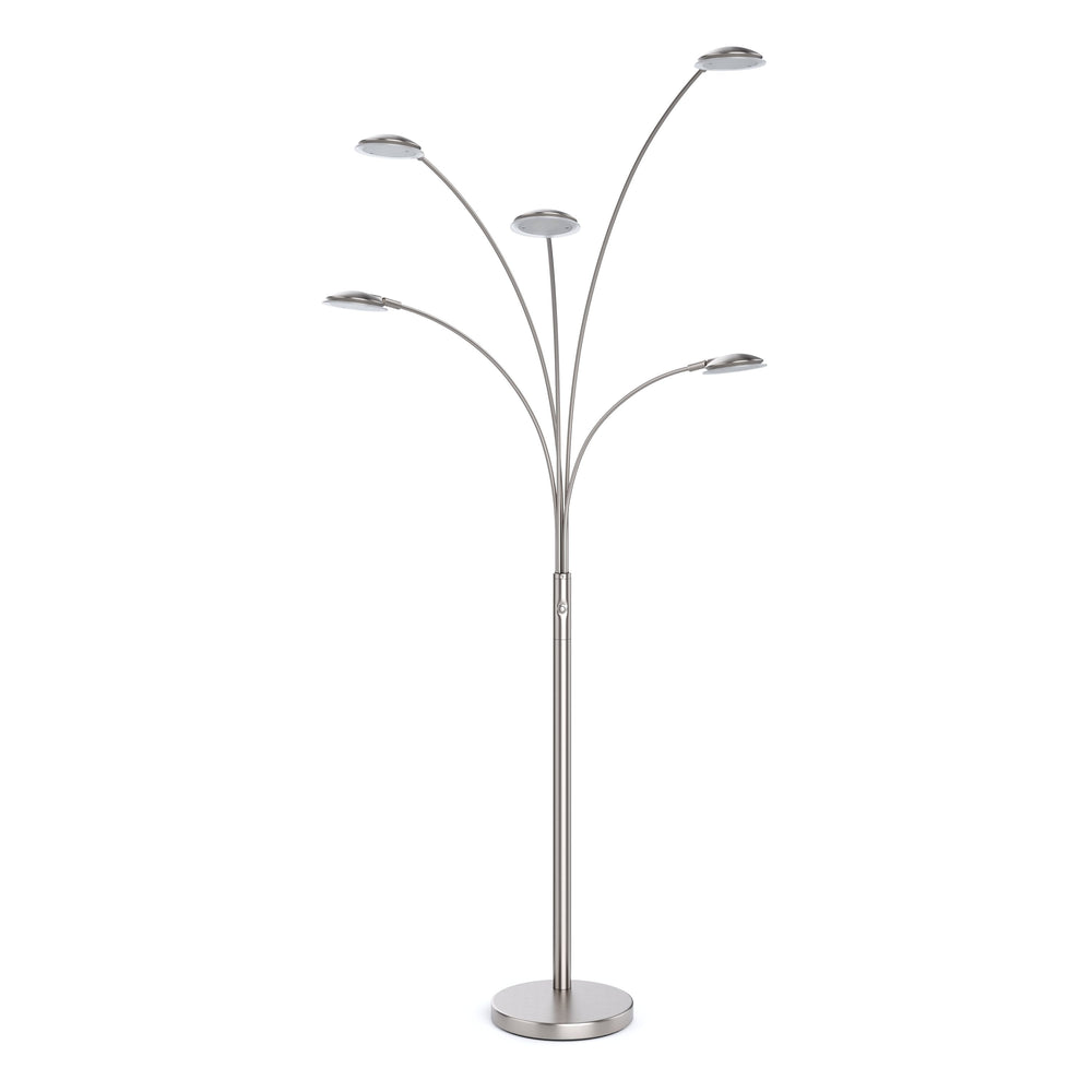 LED floor lamp SPYRO dimmable silver