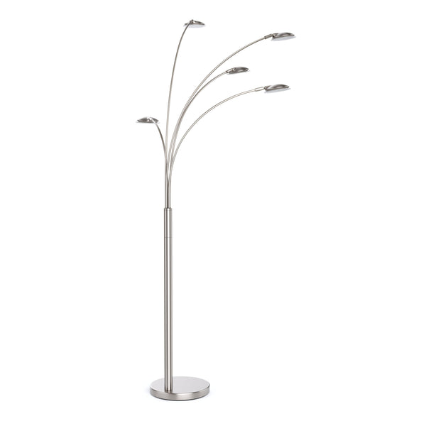 LED Stehlampe SPYRO dimmbar silber
