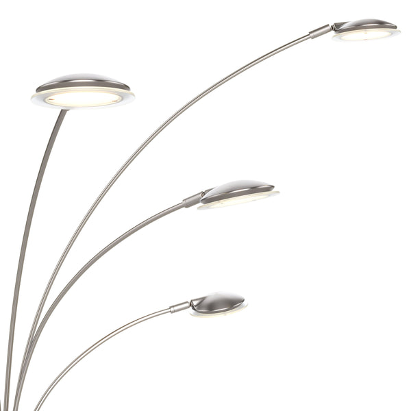 LED Stehlampe SPYRO dimmbar silber