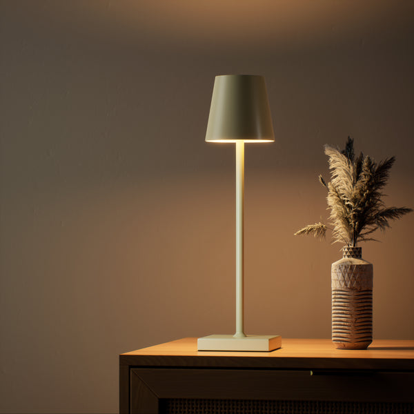 LED Tischlampe MEIRA beige