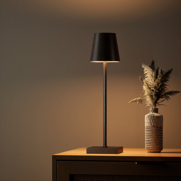 LED Tischlampe MEIRA braun