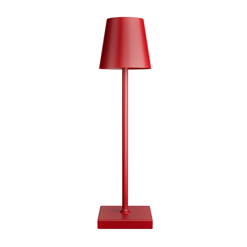 Lampada da tavolo a LED MEIRA rossa