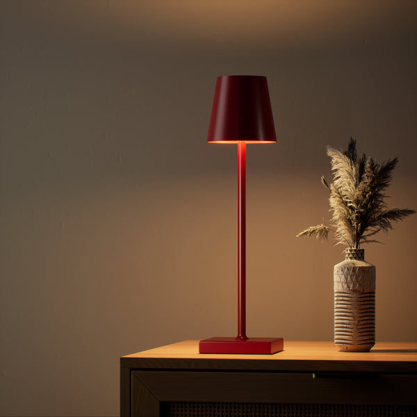 LED Tischlampe MEIRA rot