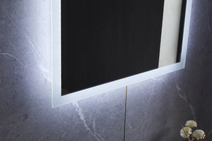 Specchio da parete a LED 50 x 60 cm