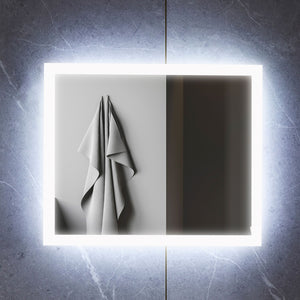 Specchio da parete a LED 50 x 60 cm