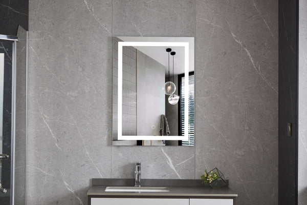 Specchio da parete a LED 80 x 60 cm