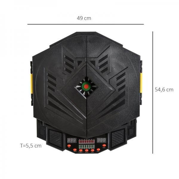 Elektronische Dartscheibe Dartboard Dart-set mit Tür LED Anzeige Soundeffekte