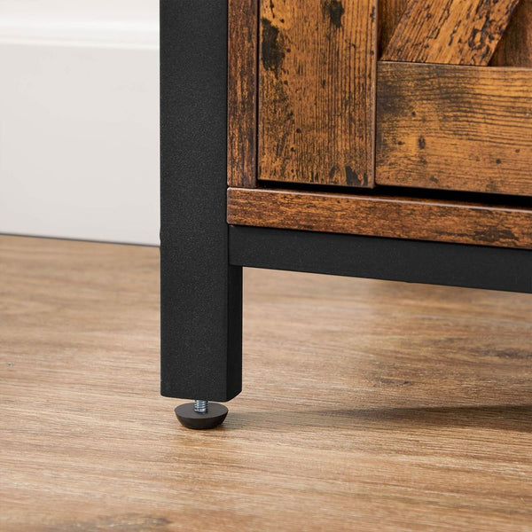 VASAGLE Kommode Sideboard mit Schiebetür Vintage