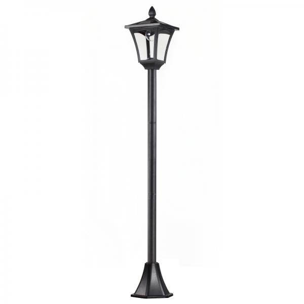 Solar Gartenlaterne Laterne Wegleuchte mit LED 40 Lumen Schwarz 18 x 18 x 160cm