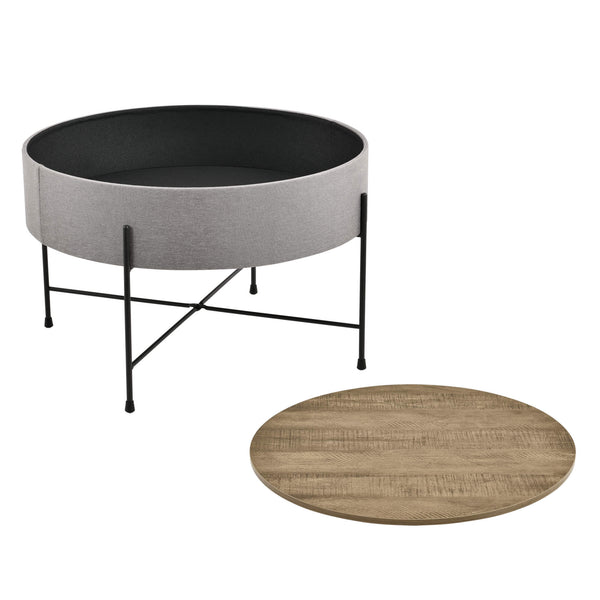 Couchtisch Tauranga Rund Holzfarben/Grau