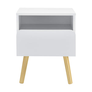 Nachttisch Dargaville 50x40x34 cm Weiss