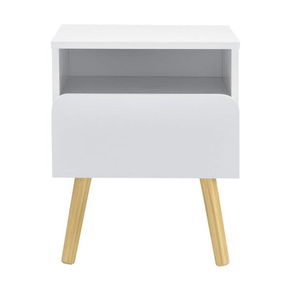 Nachttisch Dargaville 50x40x34 cm Weiss