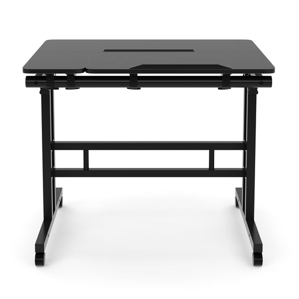 Laptoptisch BRAM auf Rollen 80 x 60 x 67 - 115 cm schwarz