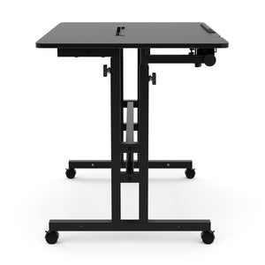 Laptoptisch BRAM auf Rollen 80 x 60 x 67 - 115 cm schwarz