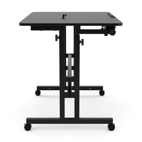 Laptoptisch BRAM auf Rollen 80 x 60 x 67 - 115 cm schwarz