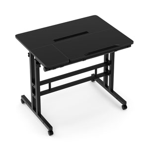 Laptoptisch BRAM auf Rollen 80 x 60 x 67 - 115 cm schwarz