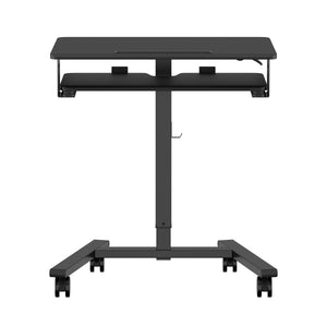 Laptoptisch FABER höhenverstellbar auf Rollen 65 x 45 x 72-112 cm schwarz
