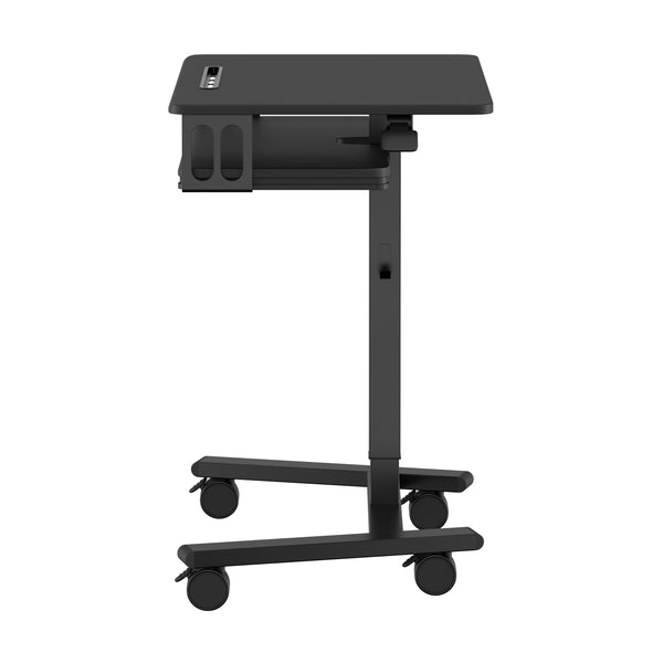 Laptoptisch FABER höhenverstellbar auf Rollen 65 x 45 x 72-112 cm schwarz