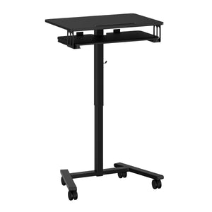 Laptoptisch FABER höhenverstellbar auf Rollen 65 x 45 x 72-112 cm schwarz