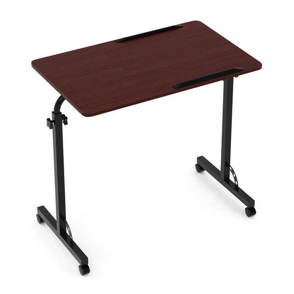 Laptoptisch MENTIS auf Rollen 80 x 50 x 75 - 110 cm braun/schwarz