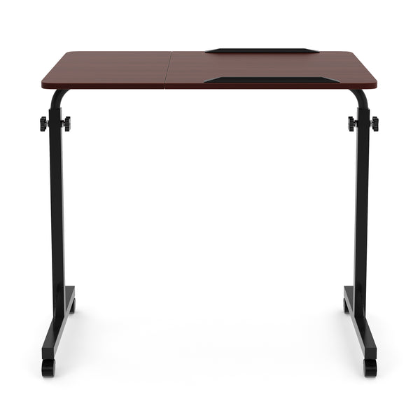 Laptoptisch MENTIS auf Rollen 80 x 50 x 75 - 110 cm braun/schwarz