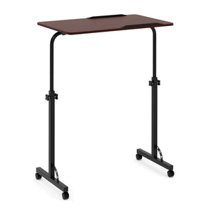 Laptoptisch MENTIS auf Rollen 80 x 50 x 75 - 110 cm braun/schwarz
