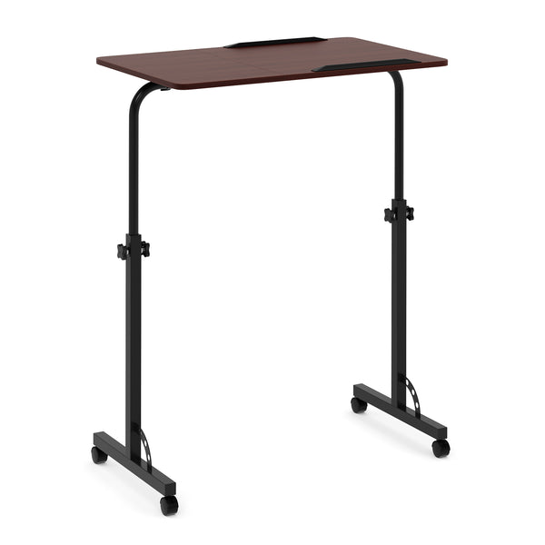 Laptoptisch MENTIS auf Rollen 80 x 50 x 75 - 110 cm braun/schwarz