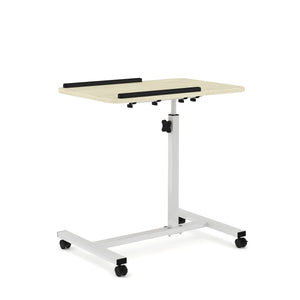 Laptoptisch auf Rollen PALO weiss/hellbraun