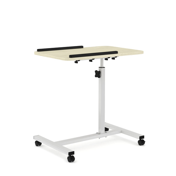 Laptoptisch auf Rollen PALO weiss/hellbraun