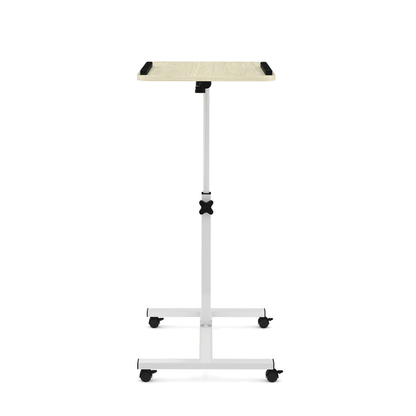 Laptoptisch auf Rollen PALO weiss/hellbraun