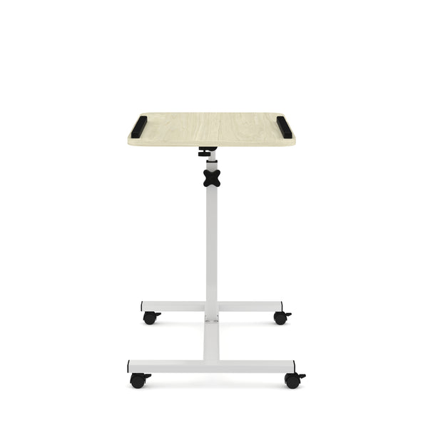 Laptoptisch auf Rollen PALO weiss/hellbraun
